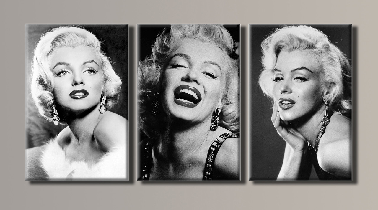 

Модульная картина на холсте Holst Art из 3-х частей Marilyn Monroe 54х111 см