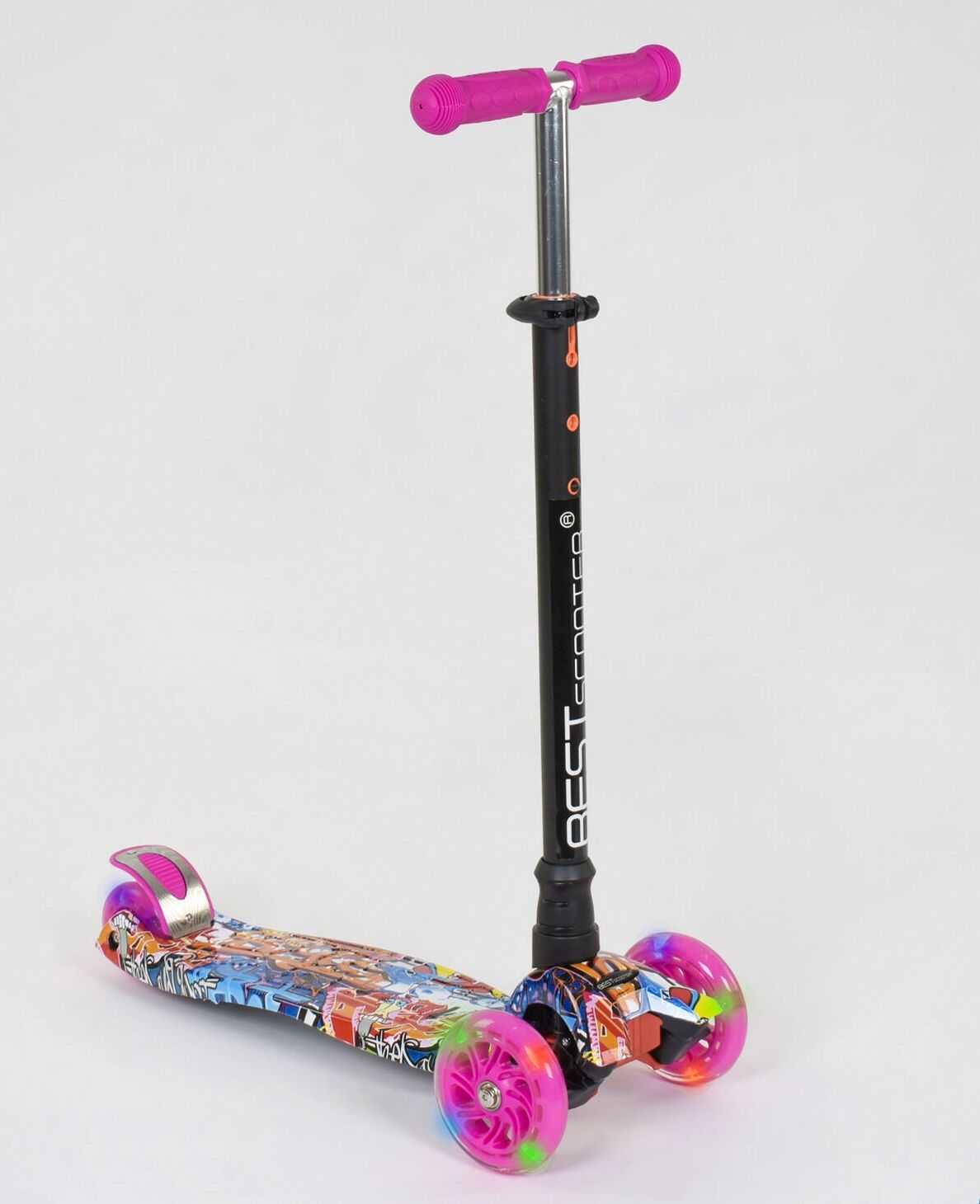 

Самокат-кикборд Best Scooter , розовый (779-1395)