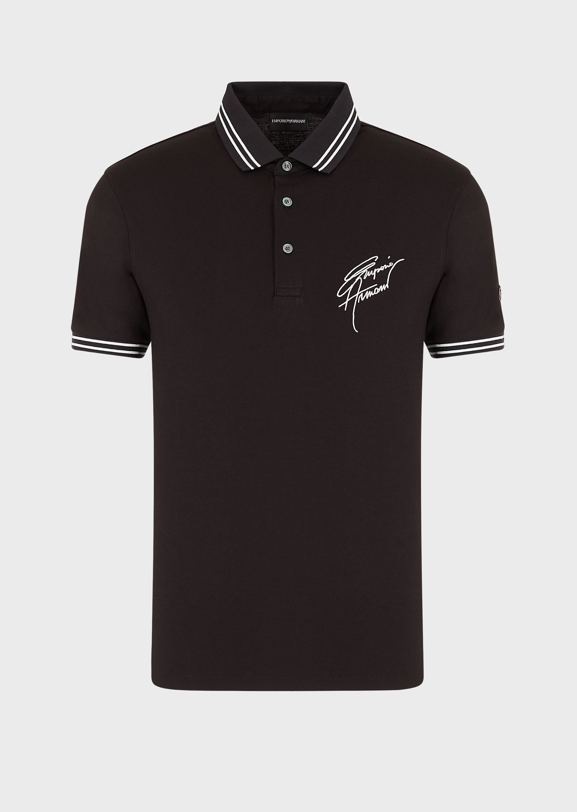 

Поло Emporio Armani XXL Черное 3H1FN4.1JCQZ