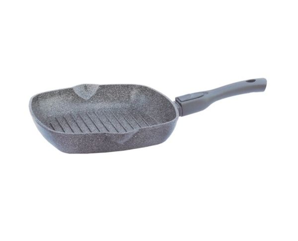 

Сковорода-гриль Granite Gray 26х26 см SoftTouch БИОЛ (26144П)