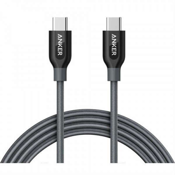 

Кабель ANKER Powerline+ USB-C to USB-C 2.0 - 1.8 м V3 Gray (8188 VV)