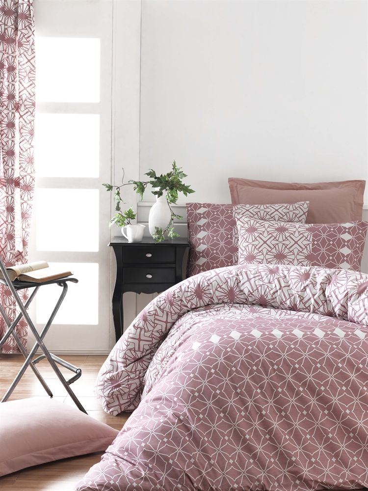 

Комплект постельного белья Lighthouse Ranforce Alize 200х220 см/2х50х70 см Розовый