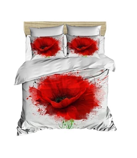 

Комплект постельного белья LIGHTHOUSE ranforce+3D Poppy Flower 200*220/4*50*70