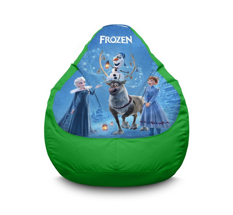 

Кресло мешок iPuff "Frozen. Olaf and friends" Оксфорд XXL (90х125 см) Зелёный