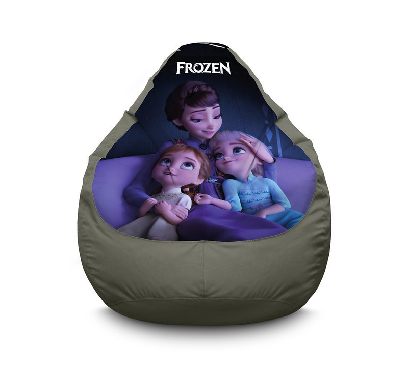 

Кресло мешок iPuff "Frozen. Little Elsa and Anna" Оксфорд XXL (90х125 см) Светло-серый