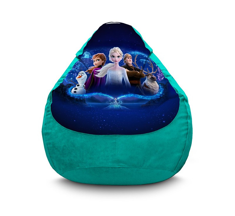 

Кресло мешок iPuff "Frozen. Elsa and fiends" Флок XXXL (100х135 см) Бирюзовый