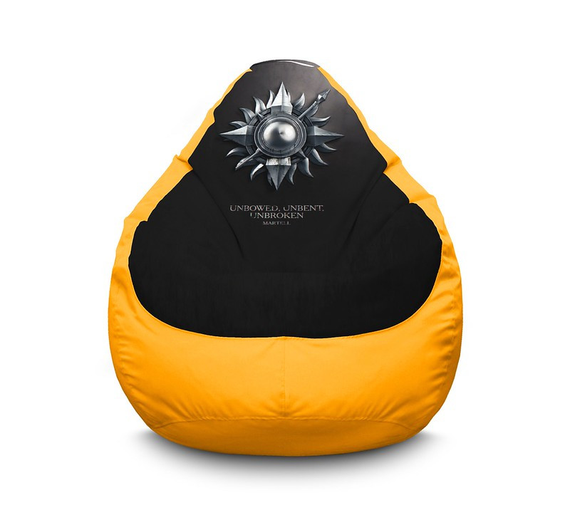

Кресло мешок iPuff "Game of Thrones. Unbowed, unbent, unbroken" Оксфорд XXL (90х125 см) Желтый