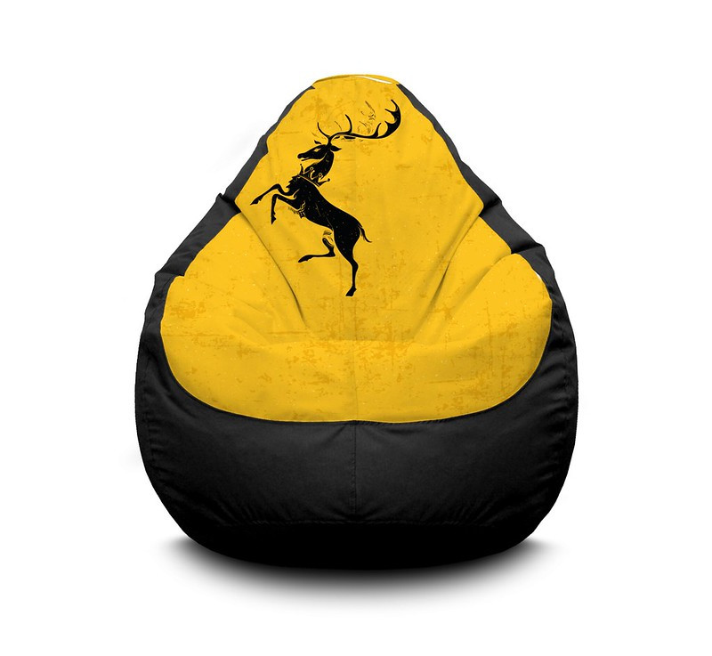 

Кресло мешок iPuff "Game of Thrones. House Baratheon" Оксфорд XXXL (100х135 см) Черный