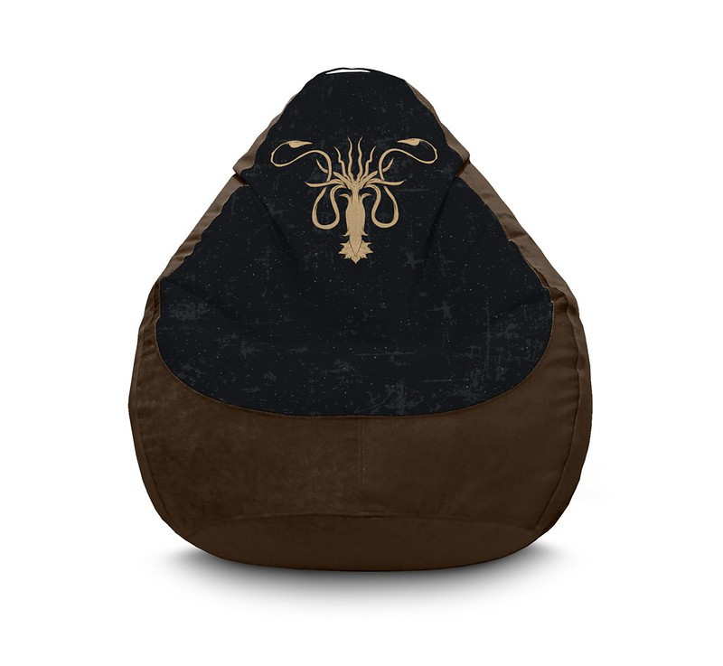 

Кресло мешок iPuff "Game of Thrones. House Greyjoy" Флок XXL (90х125 см) Коричневый