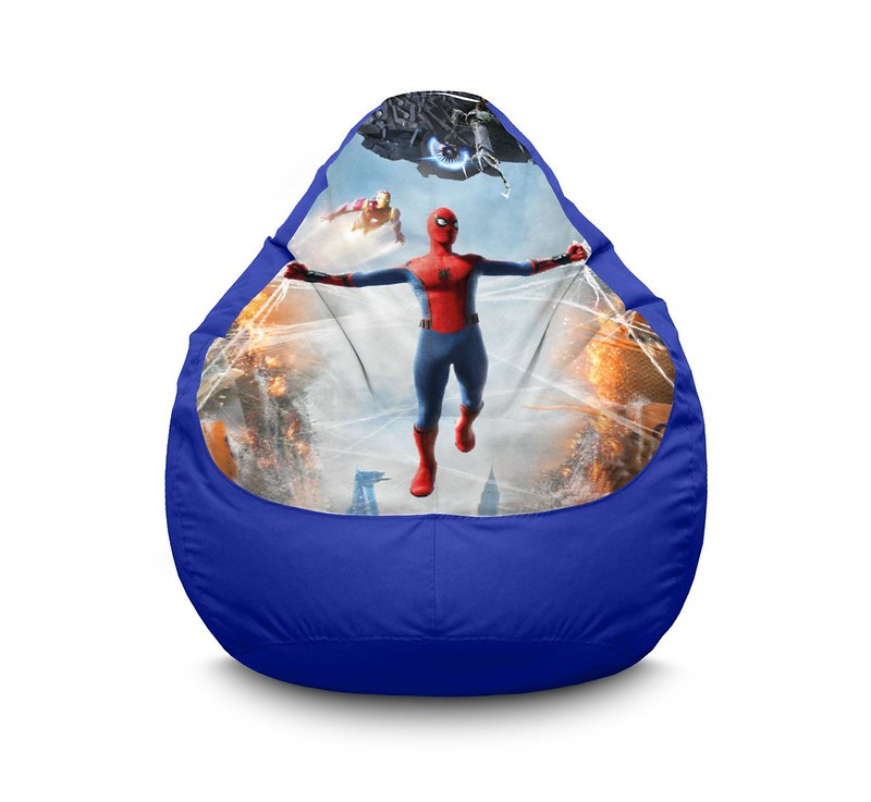 

Кресло мешок iPuff "Spider-Man.Ferry battle" Оксфорд XXXL (100х135 см) Синий
