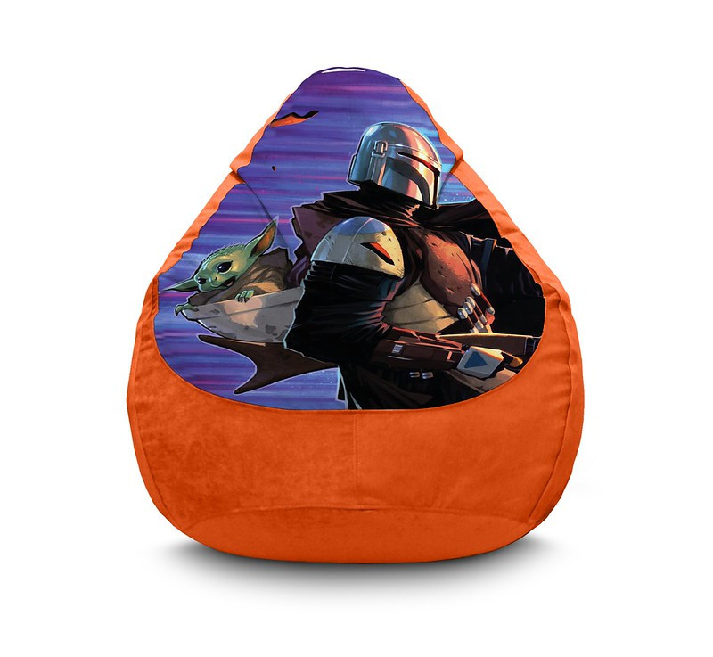 

Кресло мешок iPuff "The Mandalorian. Fan art" Флок XXXL (100х135 см) Оранжевый