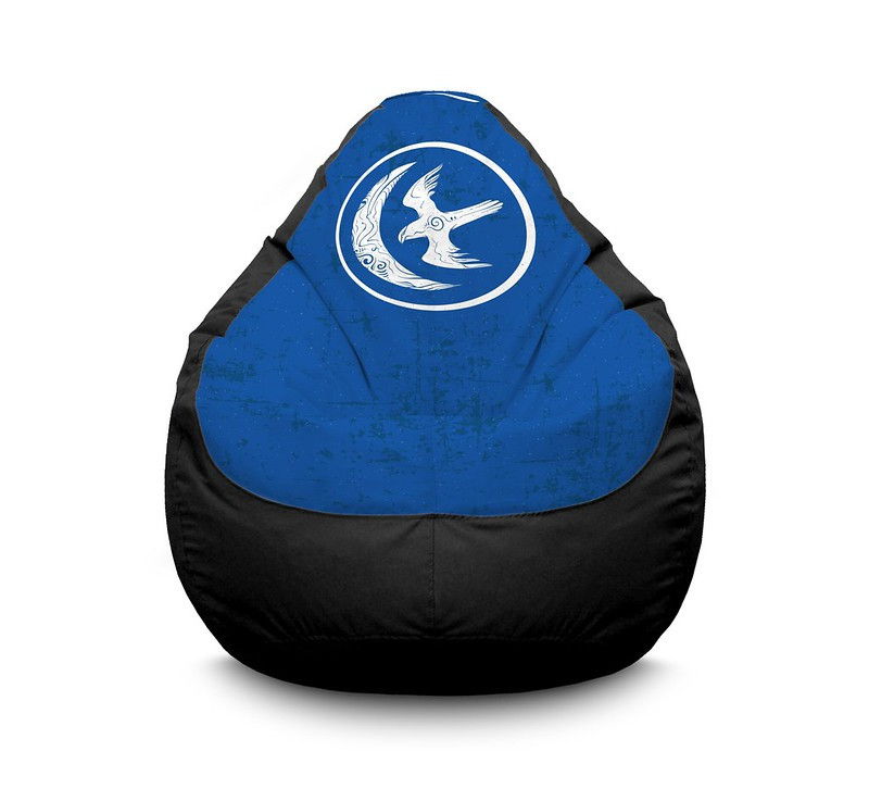 

Кресло мешок iPuff "Game of Thrones. House arryn" Оксфорд XXL (90х125 см) Черный