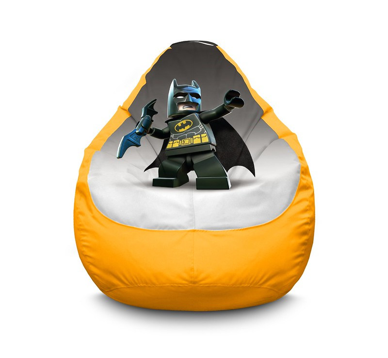 

Кресло мешок iPuff "Lego Batman and batrang" Оксфорд XXL (90х125 см) Желтый