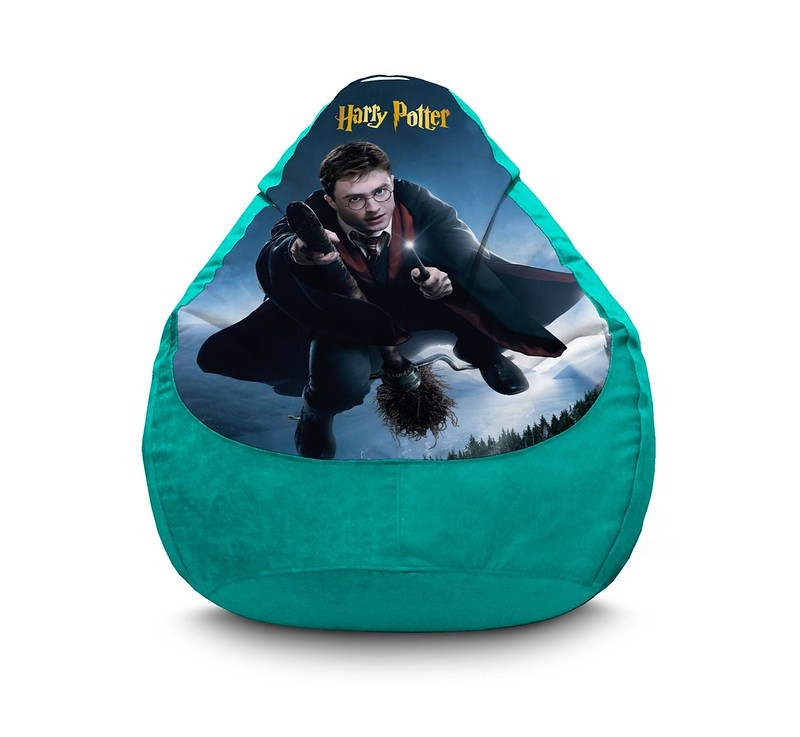 

Кресло мешок iPuff "Harry Potter. Quidditch" Флок XXL (90x125 см) Бирюзовый