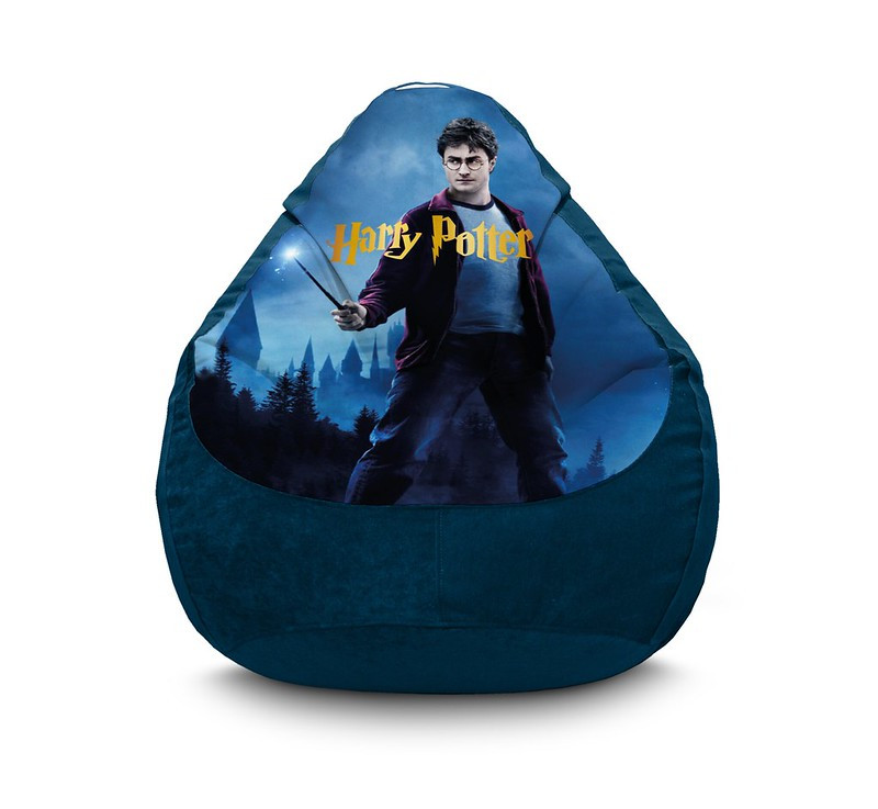 

Кресло мешок iPuff "Harry Potter. Logo" Флок XXL (90x125 см) Синий