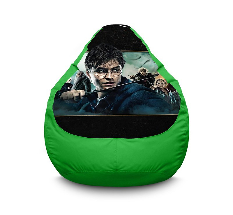 

Кресло мешок iPuff "Harry Potter and friends" Оксфорд XXXL (100х135 см) Зелёный