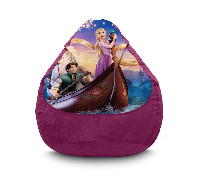 

Кресло мешок iPuff "Rapunzel and boat" Флок XL (80х110 см) Бордовый