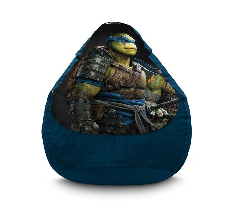 

Кресло мешок iPuff "Ninja Turtles. Leonardo" Флок XXXL (100х135 см) Синий