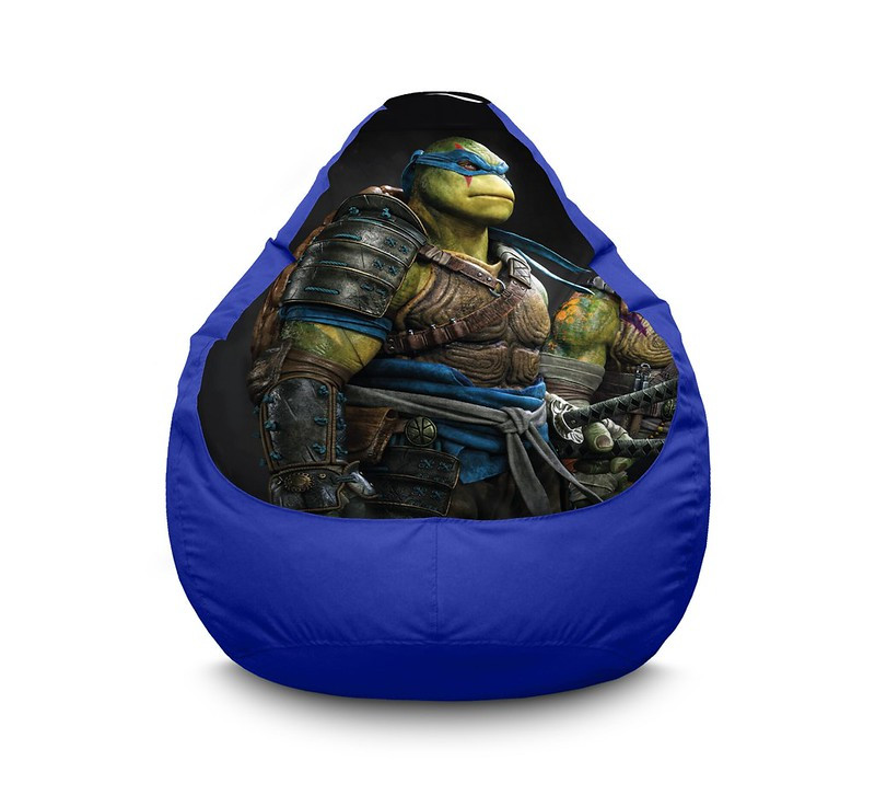 

Кресло мешок iPuff "Ninja Turtles. Leonardo" Оксфорд XL (80х110 см) Синий