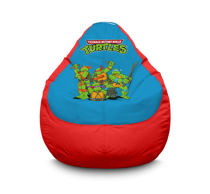 

Кресло мешок iPuff "Ninja Turtles. Classic" Оксфорд XL (80х110 см) Красный