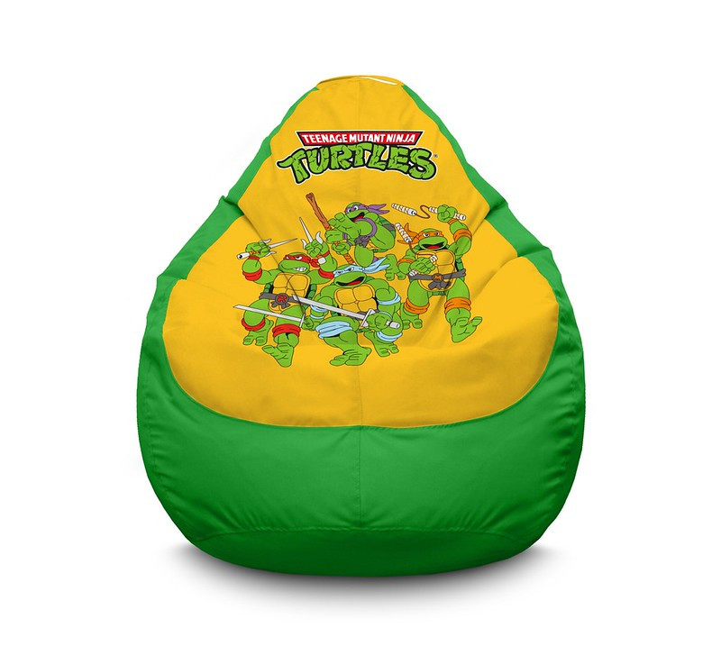 

Кресло мешок iPuff "Ninja Turtles. Battle" Оксфорд XXL (90х125 см) Зелёный