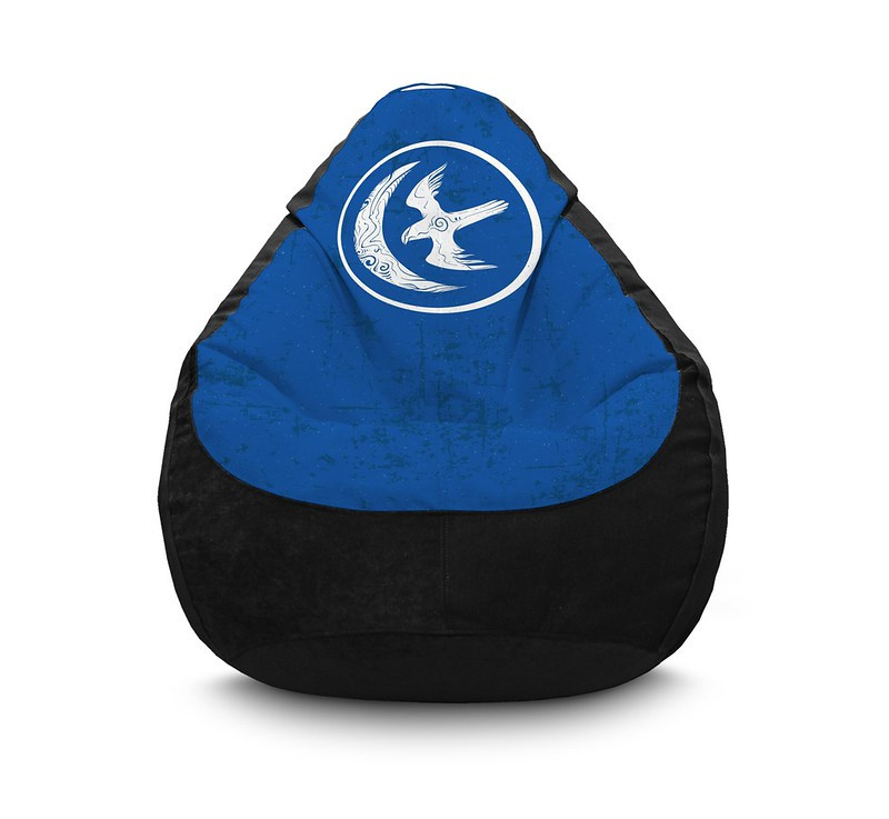 

Кресло мешок iPuff "Game of Thrones. House Arryn" Флок XXL (90х125 см) Черный