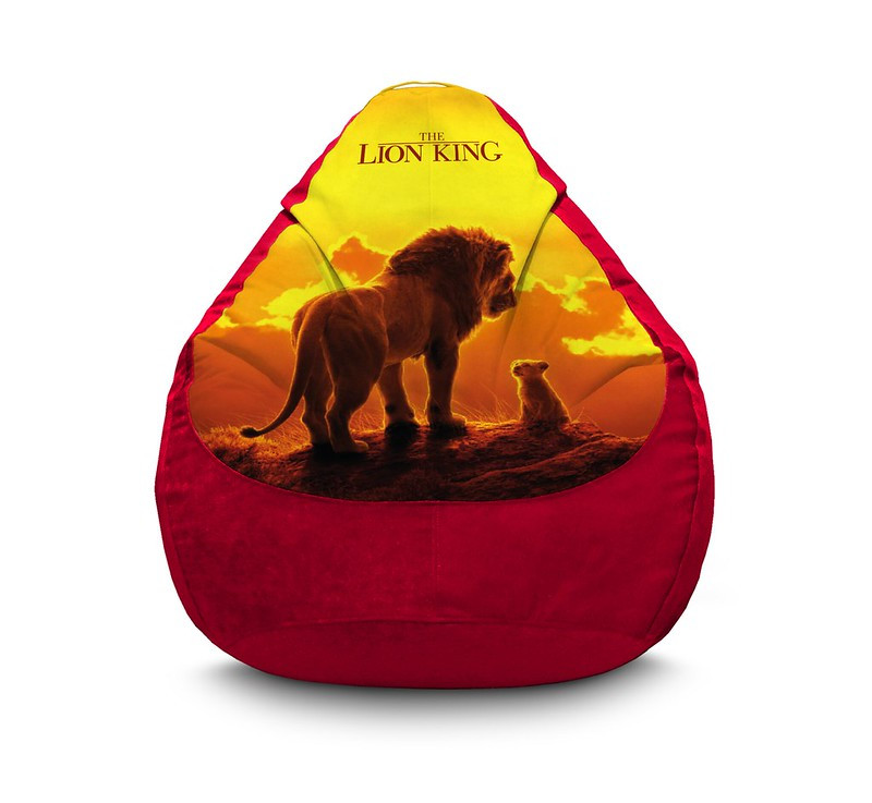 

Кресло мешок iPuff "Lion King. Movie" Флок XL (80х110 см) Бордовый