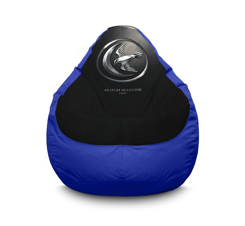 

Кресло мешок iPuff "Game of Thrones. As higt as honor" Оксфорд XXXL (100х135 см) Синий