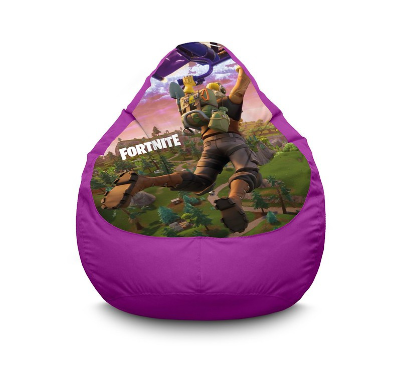 

Кресло мешок iPuff "Fortnite. Wing" Оксфорд XXXL (100х135 см) Сиреневый
