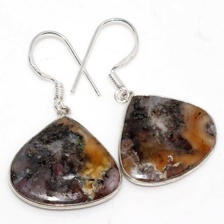 

Серьги с камнем агат Н-32569