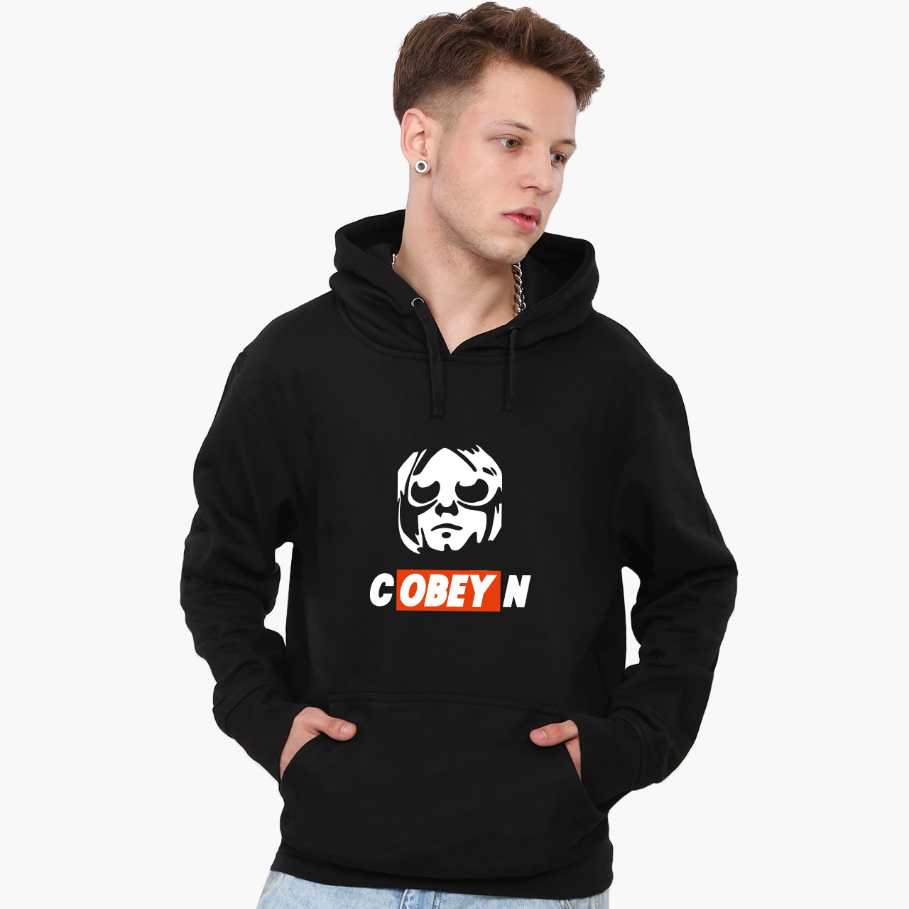 

Худи мужской Кобейн (9225-1990) Черный S