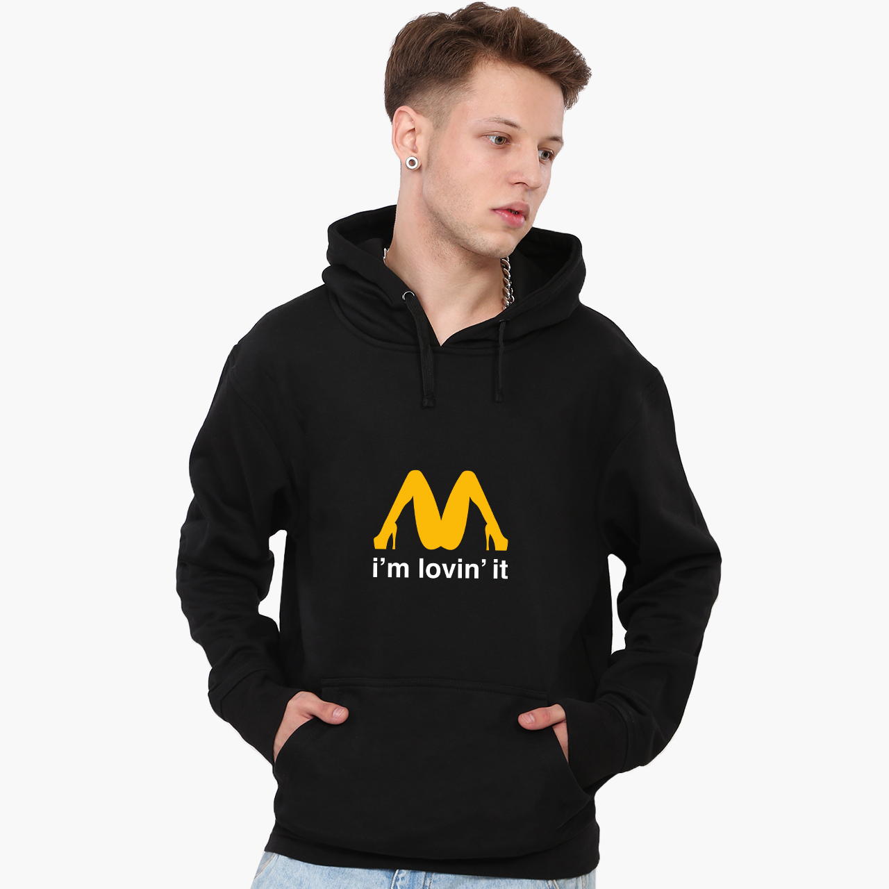 

Худи мужской «Вот что я люблю» («I'm Lovin' It») (9225-2013) Черный S