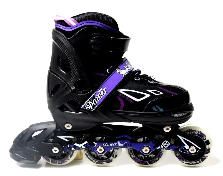 

Раздвижные детские роликовые коньки King Power, размер 38-41, Violet
