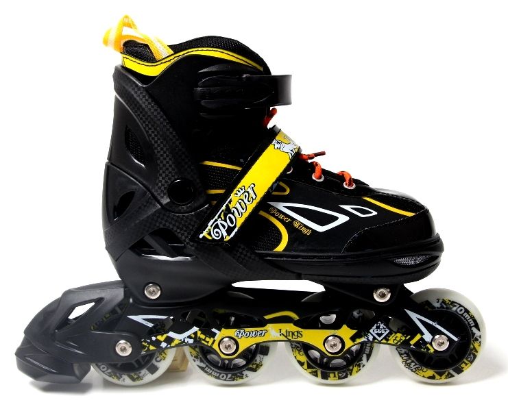 

Раздвижные детские роликовые коньки King Power, размер 38-41, Yellow