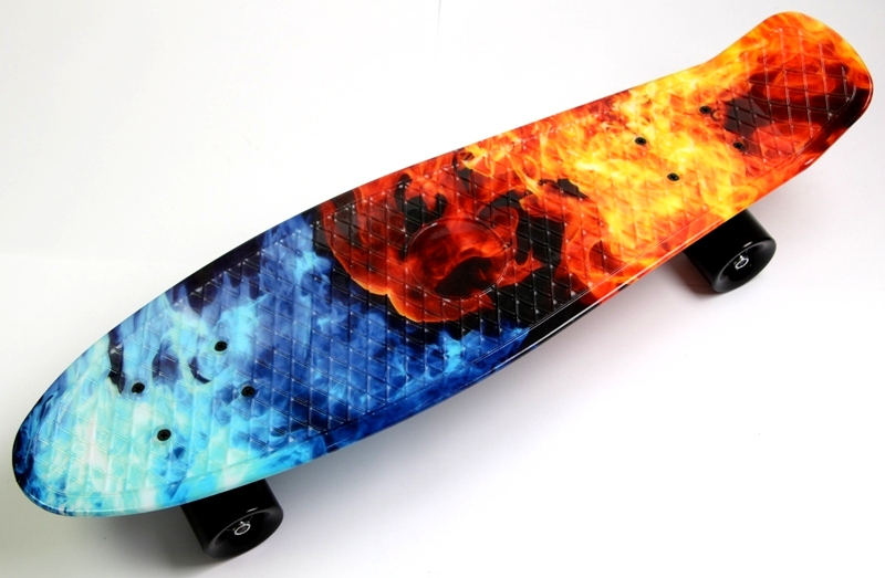 

Пенни борд (Penny Board) Nickel 27", Fire and Ice