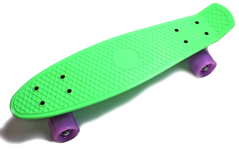 

Пенни борд (Penny Board) 22" "Pastel Series" со светящимися колесами, Мятный