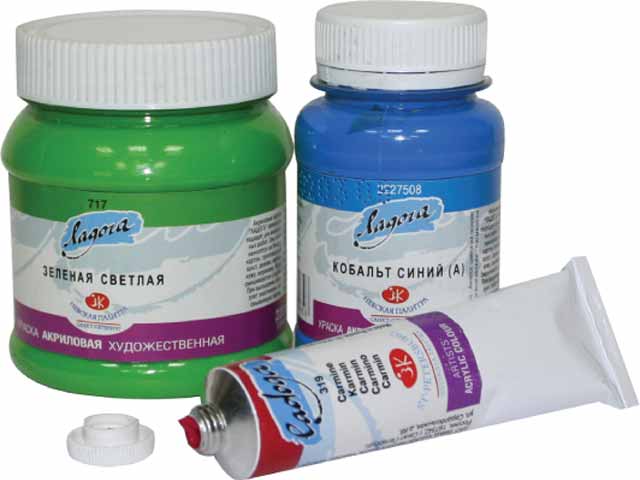 

Краски акриловые Ладога (краска Умбра натуральная 415 220мл )