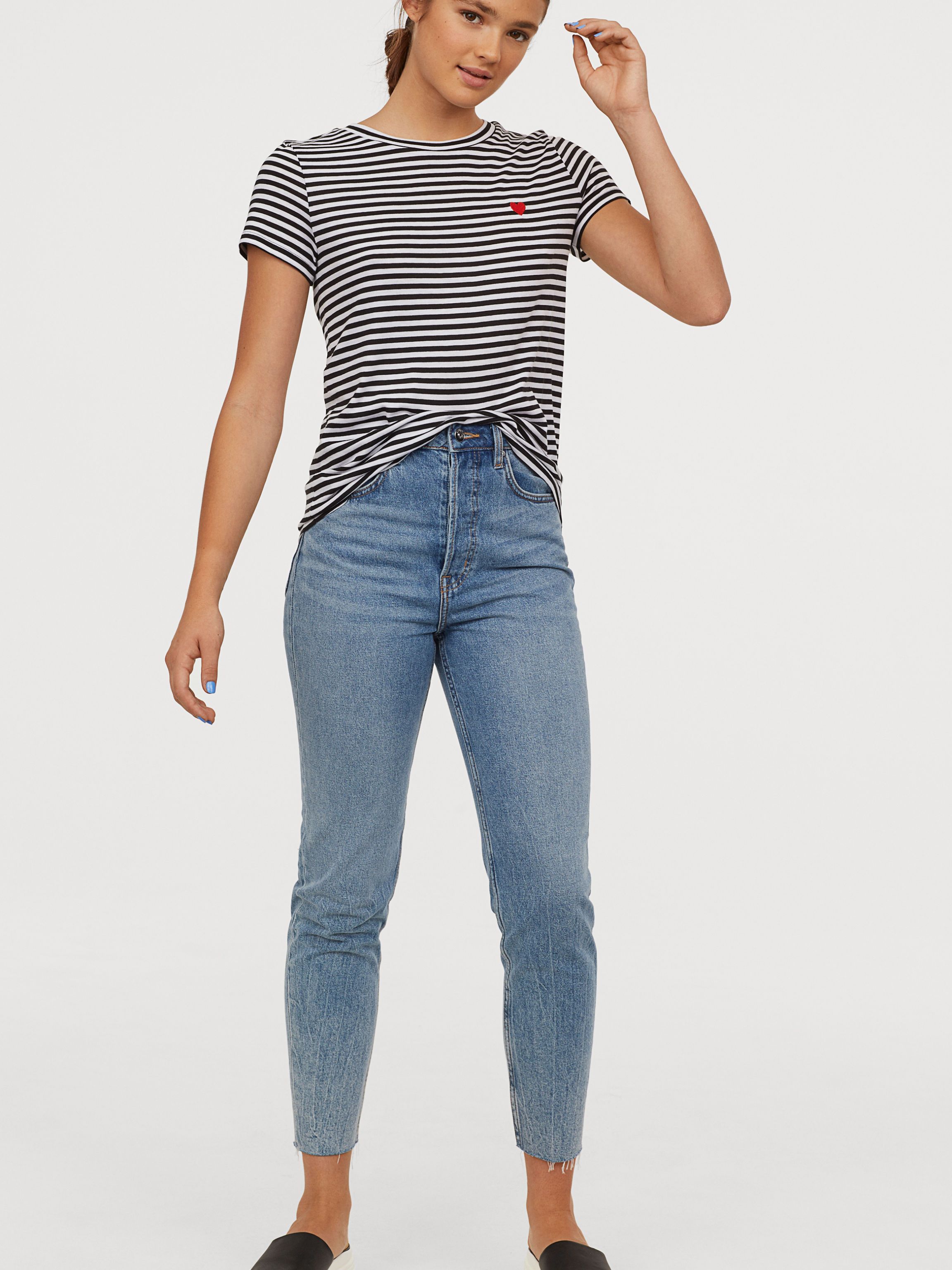 

Джинсы H&M 0448509_гол 40 Светло-голубые