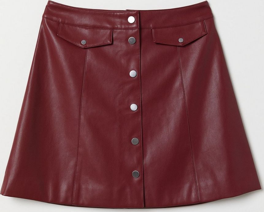 

Юбка H&M 0623434_кожа 32 Бордовая