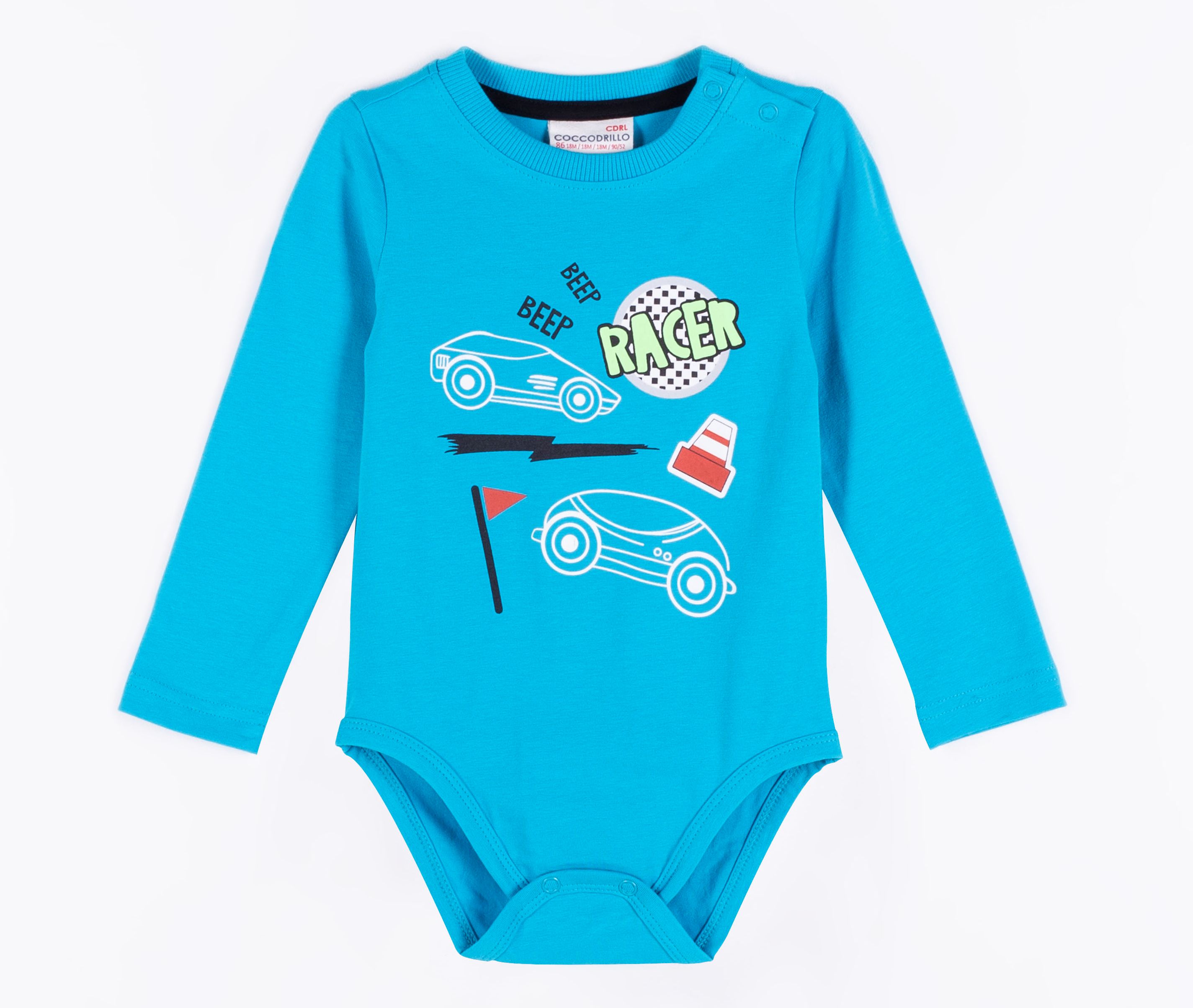 

Боди Coccodrillo Little Speedster WC1112102LIT-014 68 см Голубое
