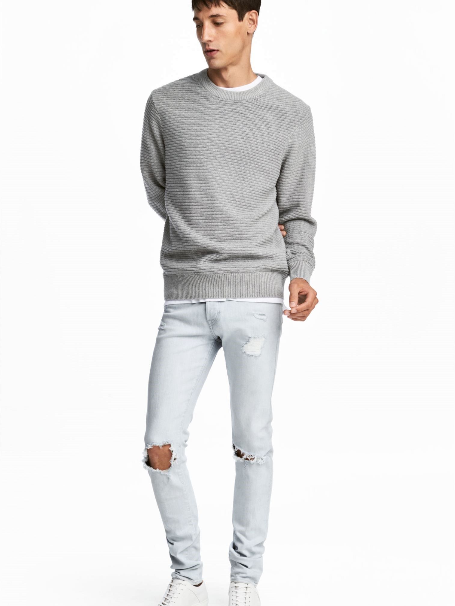 

Джинсы H&M 4271596RP21 36-34 Светло-голубые