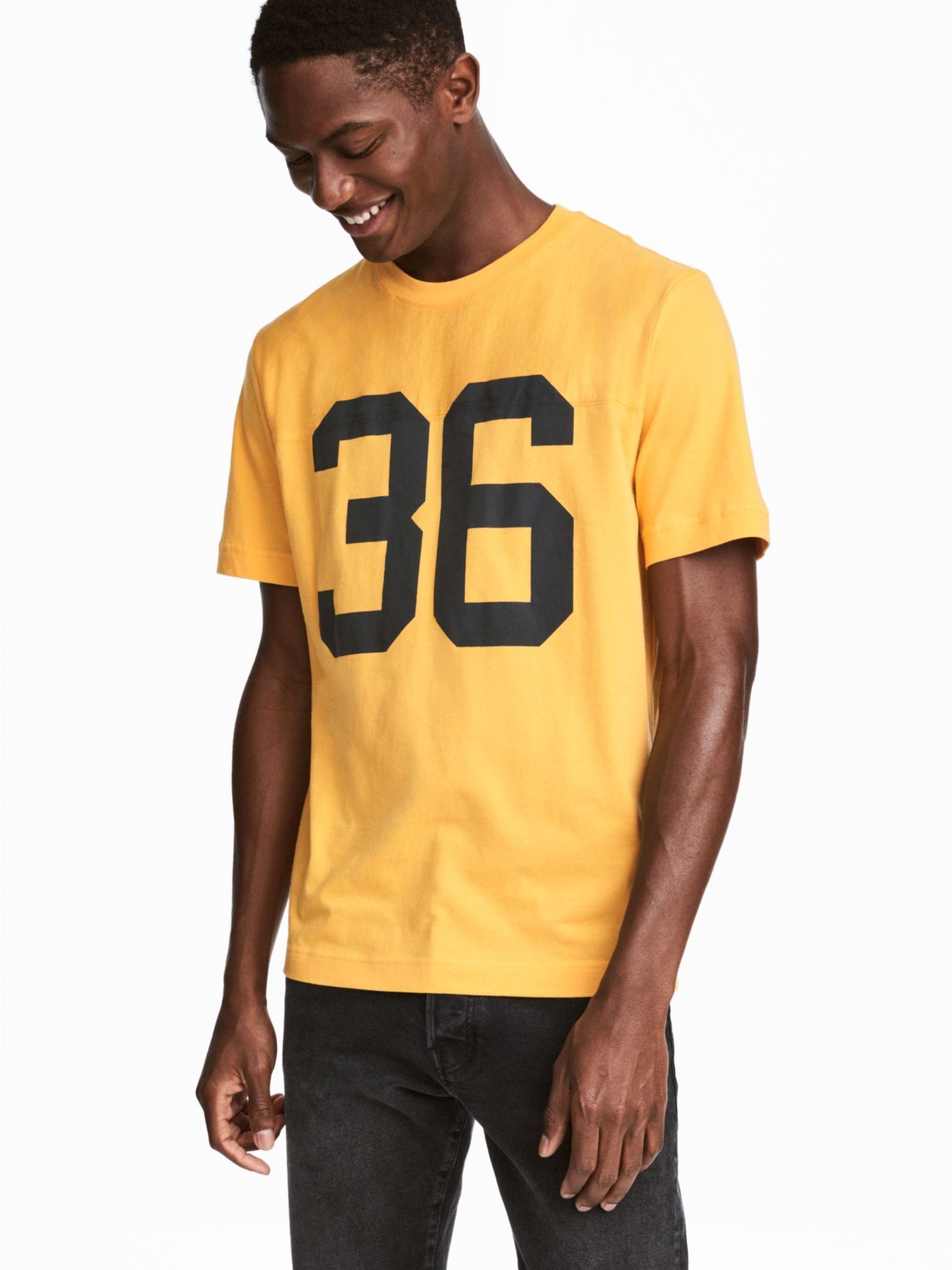 

Футболка H&M 4566346RP21 XS Желтая