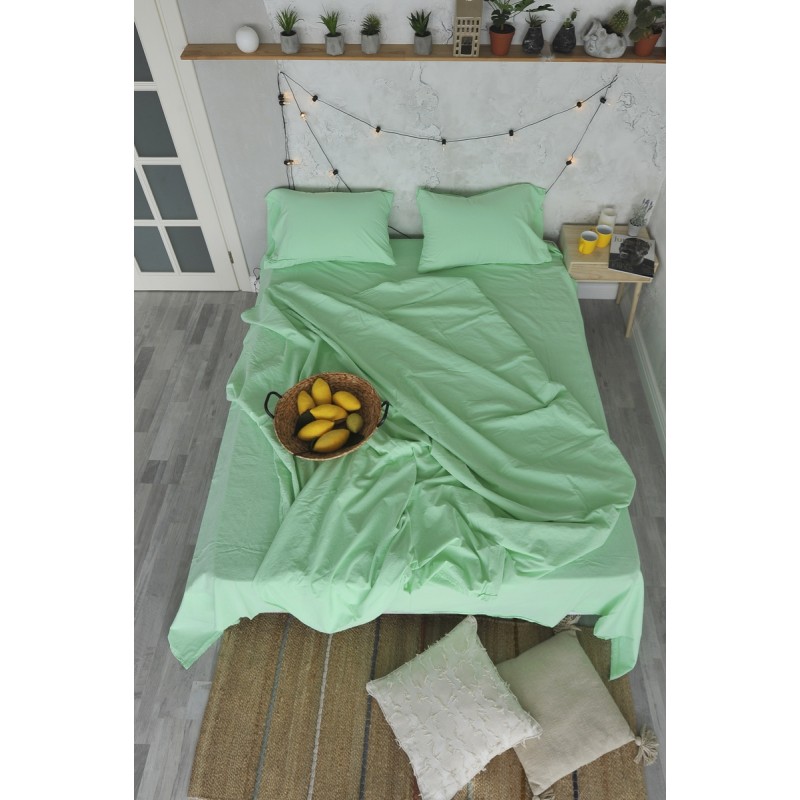 

Комплект постельного белья Stonewash Neo SoundSleep mint мятный евро
