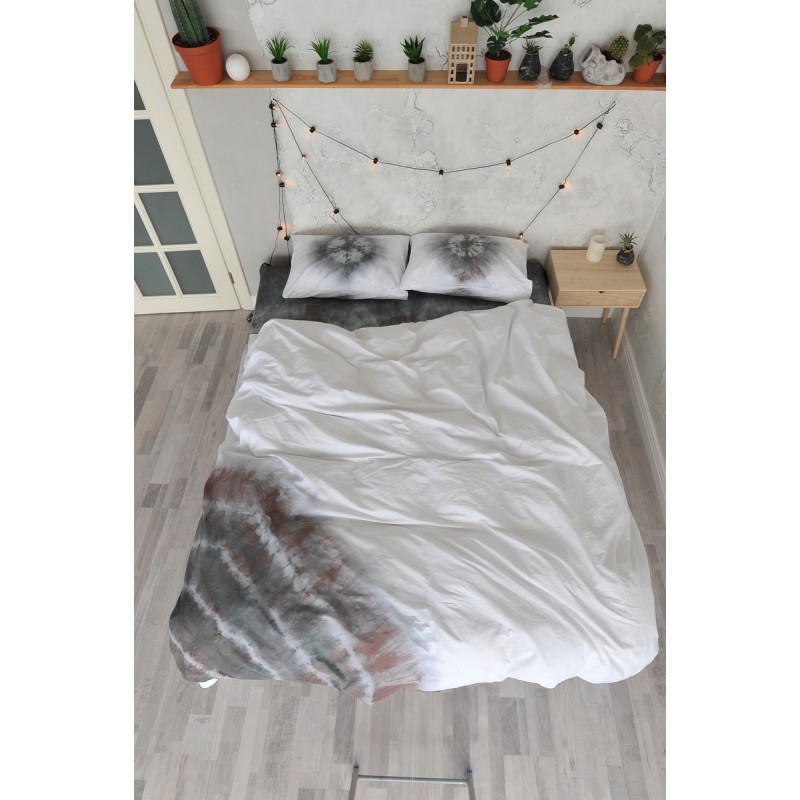 

Комплект постельного белья ручного окрашивания Yin Yang SoundSleep ранфорс евро
