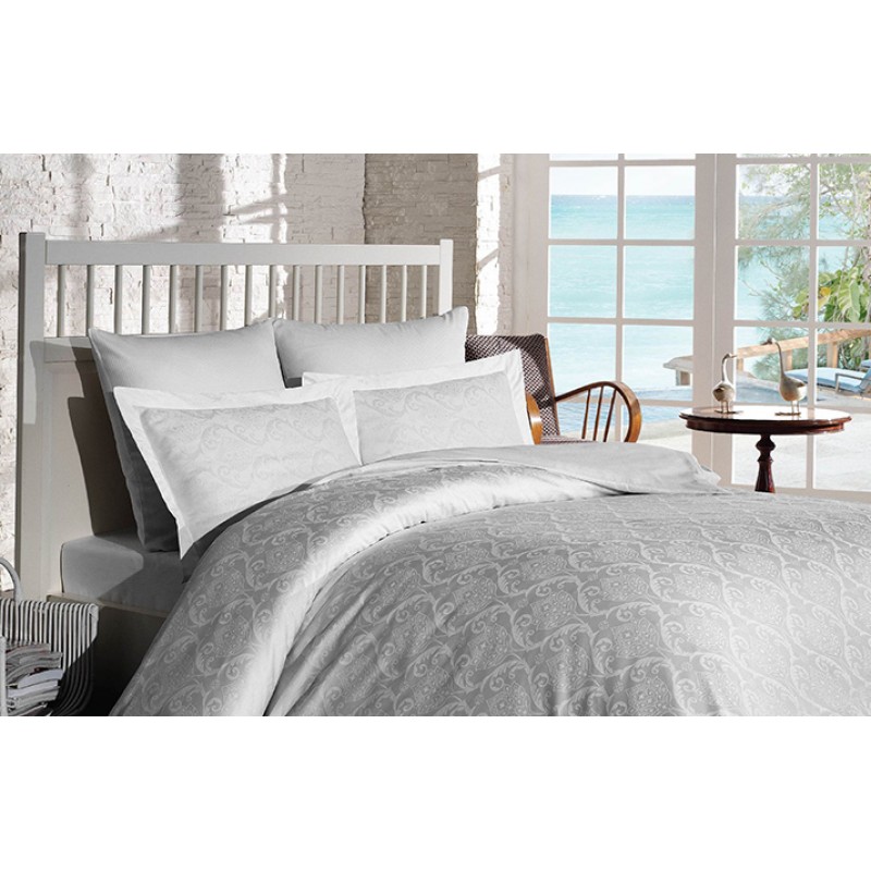 

Комплект постельного белья SoundSleep Damask жаккард семейный White