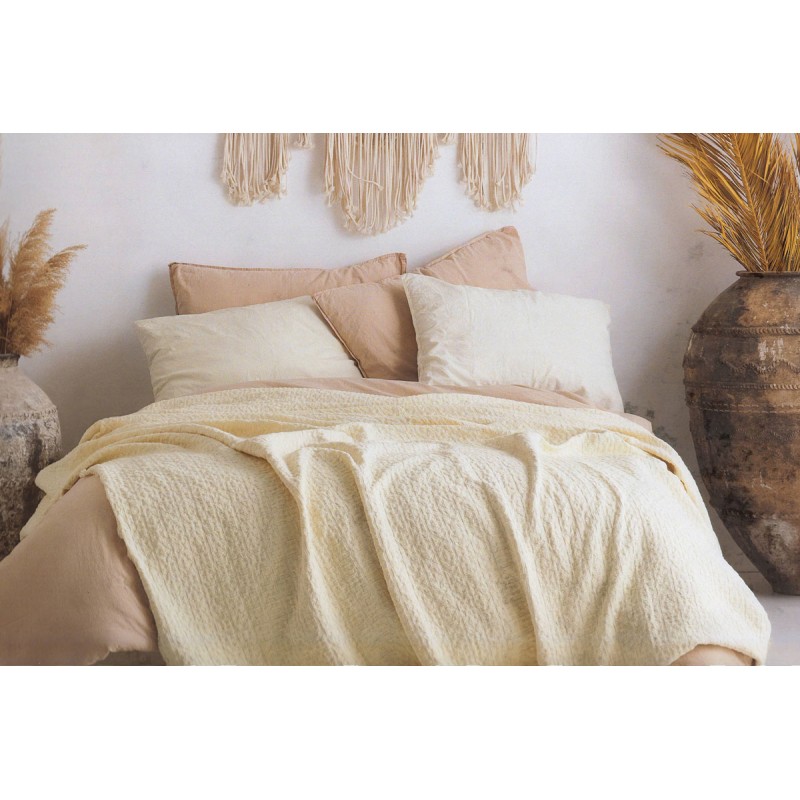 

Комплект покрывало хлопковое с наволочками SoundSleep Andalusia cream