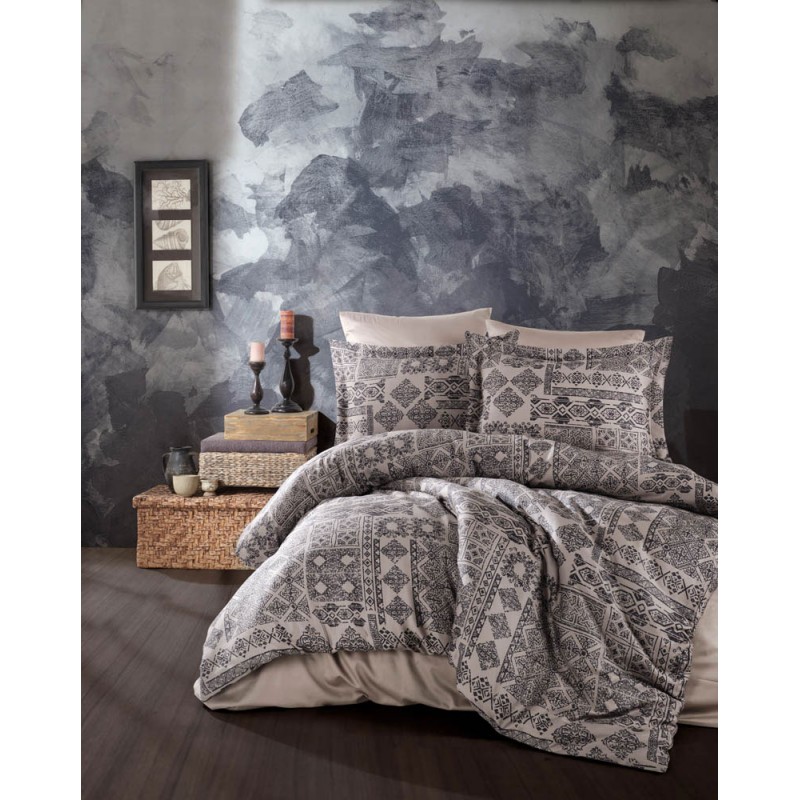 

Комплект постельного белья SoundSleep Route antrasit сатин евро