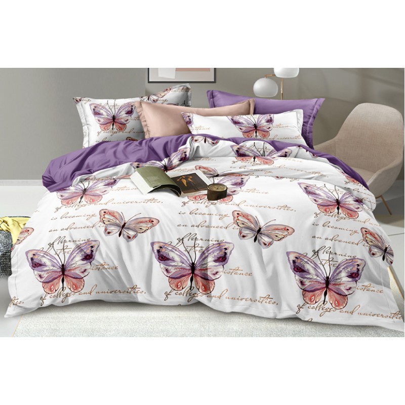

Комплект постельного белья Butterfly letter SoundSleep бязь евро