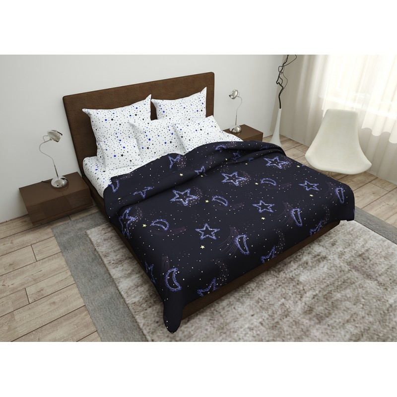 

Комплект постельного белья Night Sky SoundSleep бязь євро
