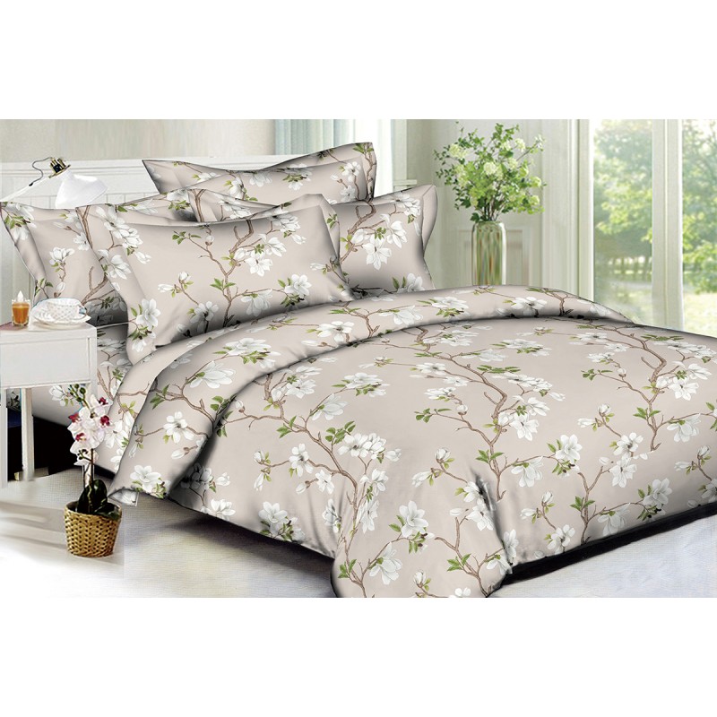 

Комплект постельного белья White flowers SoundSleep Полисатин евро